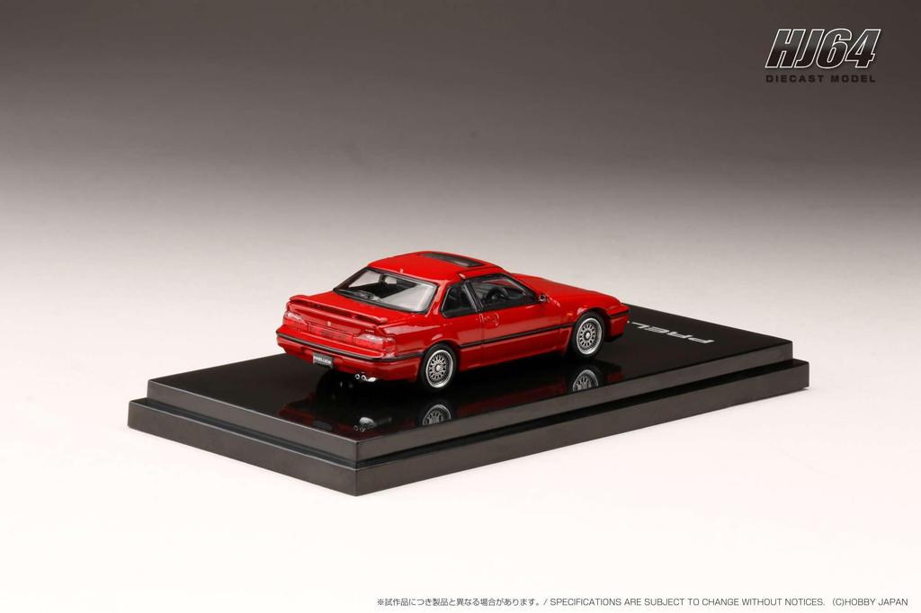 HobbyJAPAN HJ64 Scale Honda Prelude SI TCV Custom Version Phoenix Red Finished Model HJ644002R 1/64 (BA5)