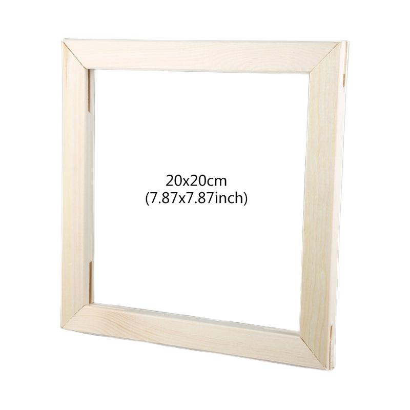 Горячая деревянная рамка своими руками внутренняя рамка для картины на холсте украшение для дома подарок гладкие края натуральное деревянное зерно