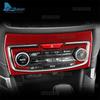 For Subaru Forester      2024 Car Central AC Panel Frame Real Soft Carbon Fiber Trim Sticker RHD LHD