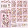 Hot kpop Demon Hunters Stickers DIY Dress Up Kits Dress Up Sticker Books Clothes Changing Book Birthday Gift