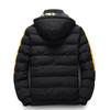 Men Autumn Winter Cotton Jacket Warm Comfortable Padded Thickened Down Jacket  Double-Sided Clothes Removable Cap