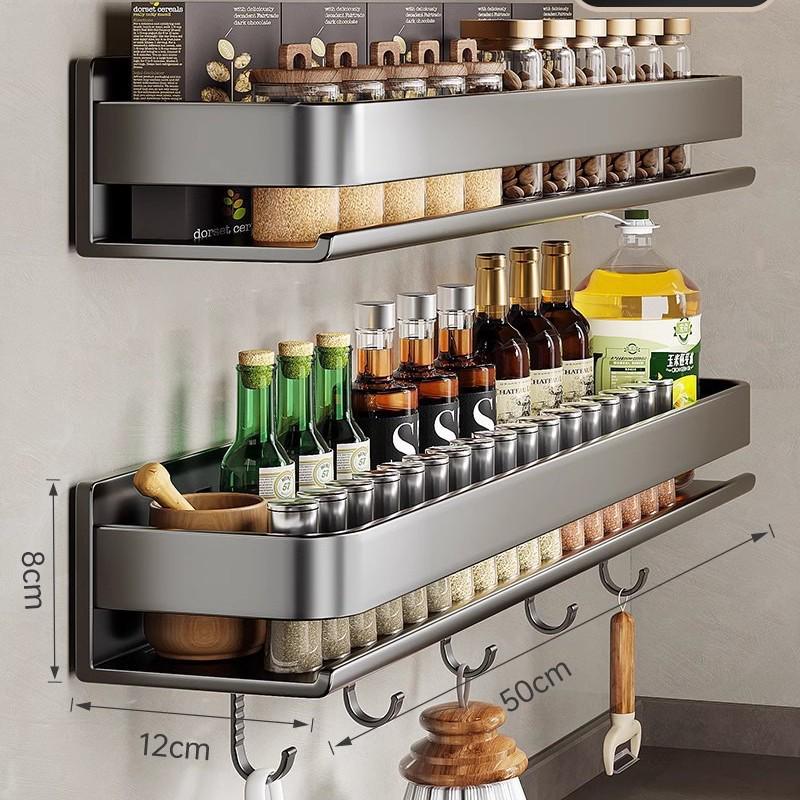 Настенная полка для специй Gao Wenhai без сверления - Кухонные полки для хранения