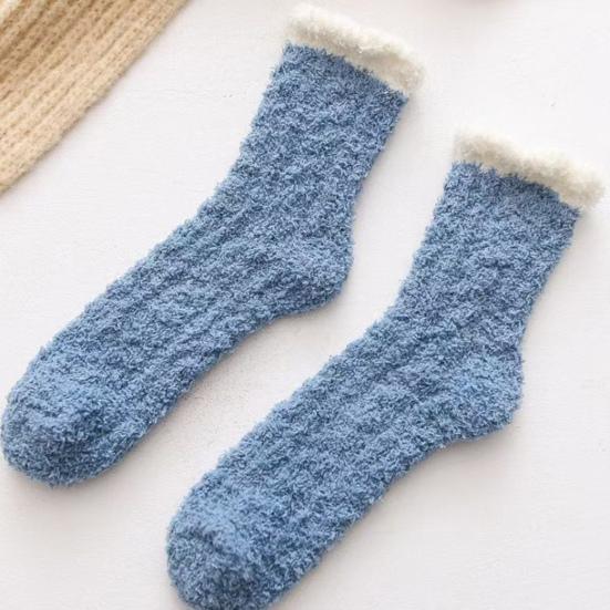 Women's Fuzzy Fluffy Slipper Socks Winter Thermal Soft Plush Floor Socks Cozy Thick Warm Home Sleeping Socks
