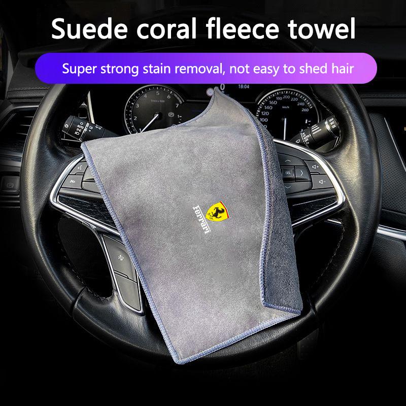 Car Wash Towel Car Cleaning Drying Cloth Detailing Car Wash Towel For Ferrari 250 GTO 288 GTO F40 F50 Enzo Ferrari LaFerrari FXX JB5