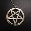 2024 Fashion Inverted Pentagram Pendant Satanic Symbol Necklace Unisex Amulet Jewelry