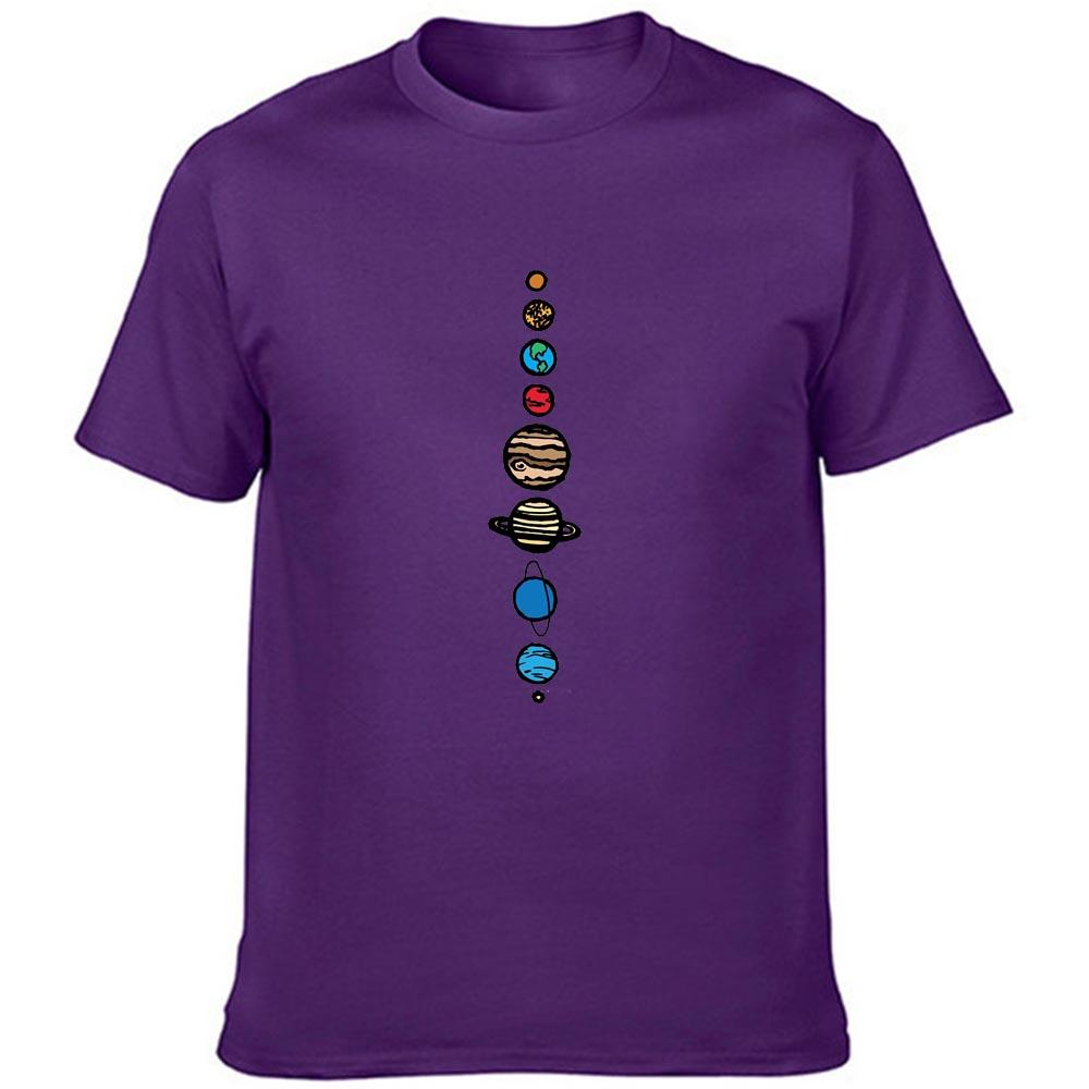 Planets Print Men S Funny Summer T Shirt Fashion Short Sleeve Streetwear Harajuku Graphic Tees Men