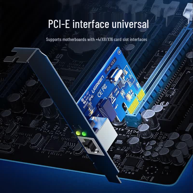 Ugreen Карта расширения PCI-E Gigabit Ethernet и USB 3.0 (Китайская версия)