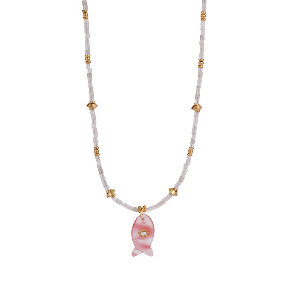 Богемия Мини Рыбка Ожерелье Украшения Океанский Стиль Пляжный Чокер Модный Кулон Рыбка Ожерелье Отпуск