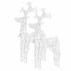 Reindeer Christmas Decoration 2 Pcs. 60x16x100 cm Acrylic