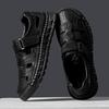 Fashion Outdoor Quick Dry Male Sandals Hand-stitching Men's Summer Shoes New Casual Leather Beach Flats Anti-collision Toe Roma Sandals