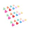 100pcs Mini Claw Clips Double Heart Cute Tiny Hairpin Hair Accessories Children Colorful Hair