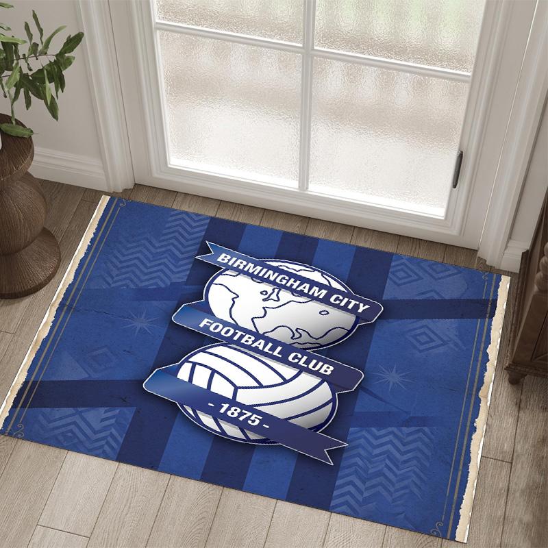 Birmingham City Design Crystal Velvet Carpet Cozy Non?Slip Printed Rug For Bedroom Living Room Entrance