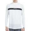 FootJoy DRY THROUGHLIGHT Chest Line Long Sleeve Mock Neck Shirt, White, Men's, Size XL (FJ-F24-S02, 32173-XL)