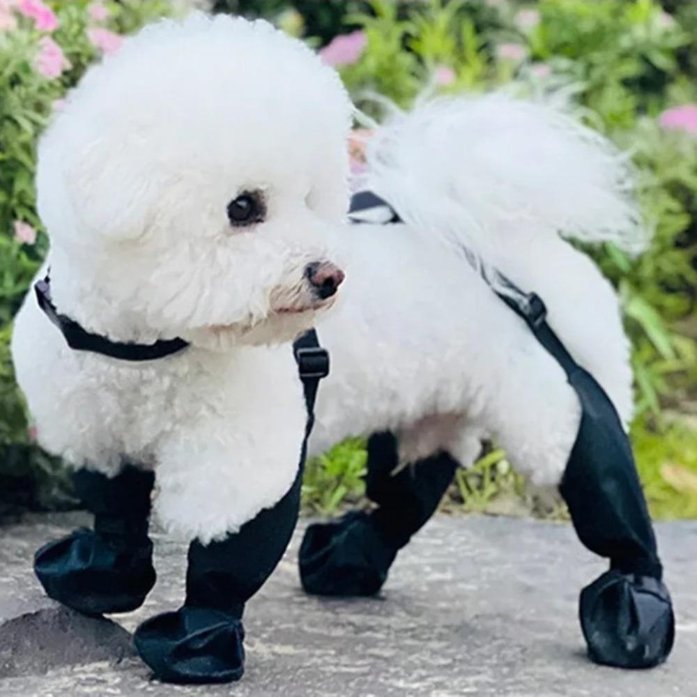 All-Season Anti-Slip Dog Boots Adjustable Waterproof Dog Boots Small Medium Large Dogs