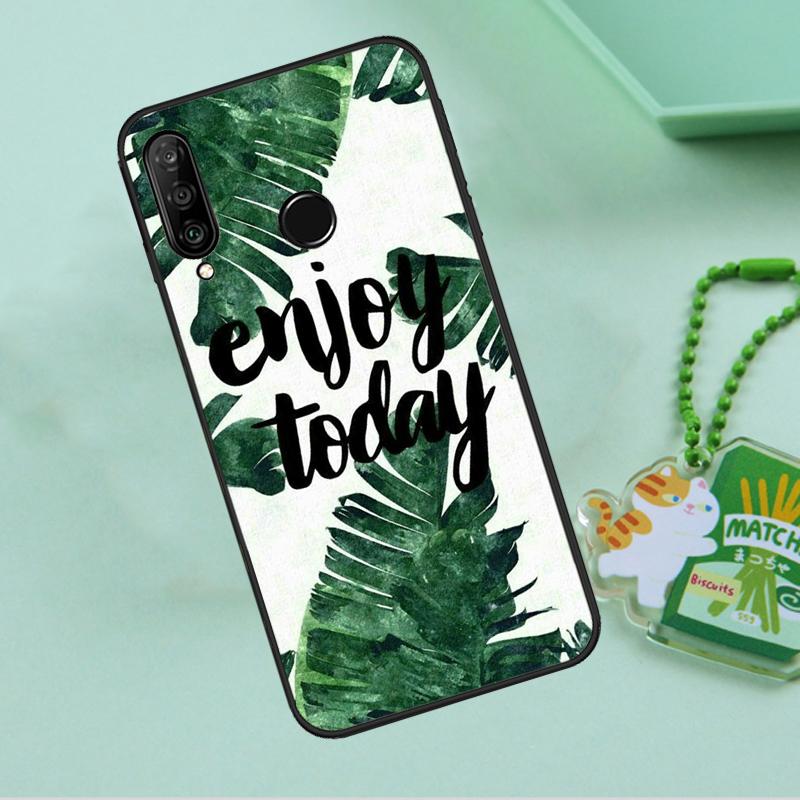 Листья Монстеры Цветы Пальмы Для Huawei Nova Y90 Y70 Y60 Y61 Y91 Y72 9 10 SE 12i 12s 11i 5T P60 Pro P20 P30 P40 Lite Чехол