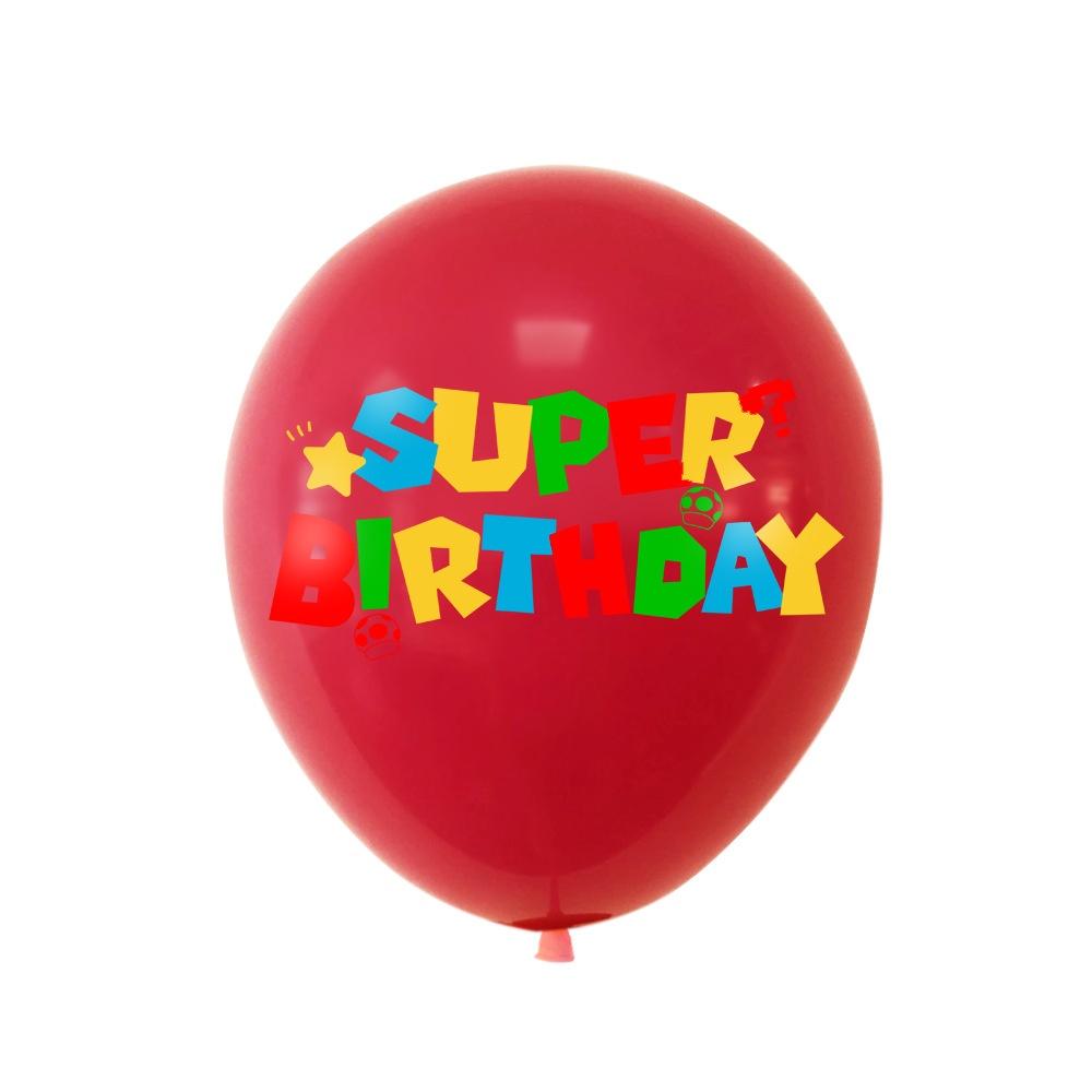 Популярные латексные шары Марио для трансграничных продаж. Украшения для вечеринки в стиле Супер Марио