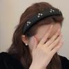 Vintage Rhinestone Velvet Sponge Headband Niche Design Headband Female Hairpin Broken Hair Clamp Hair Accessories