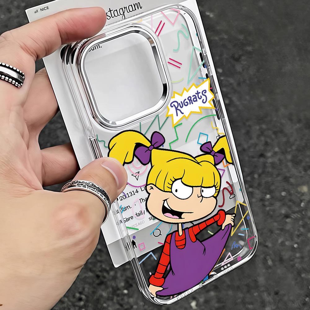 Мультяшный R-Rugrats Милый Чехол Для Телефона Google Pixel 10 9 8 7 8A 9A XL Pro 4G 5G Прозрачный Мягкий Силиконовый TPU Задняя Крышка