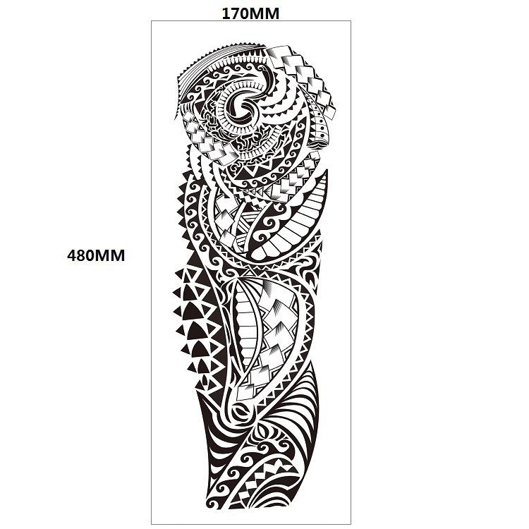 Водонепроницаемая татуировка на всю руку с изображением головы льва и тигра, большой узор, цветочная татуировка на руку, большой узор, переносимая водой, наклейка с ветром