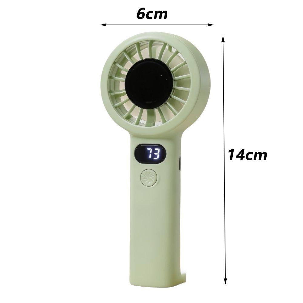 USB Rechargeable Electric Hand Fan with LED Display Highspeed Cooling Fan  Outdoor Travel