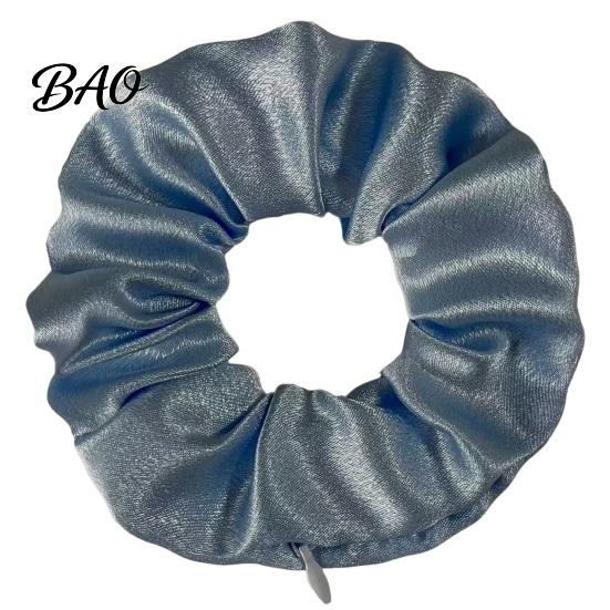 Practical Hair Ties for Small Items Pocket Scrunchies with Hidden Zipper Women, Elastic Tie Cloth Keys And Coins, Satin Accessories Daily Use Portable