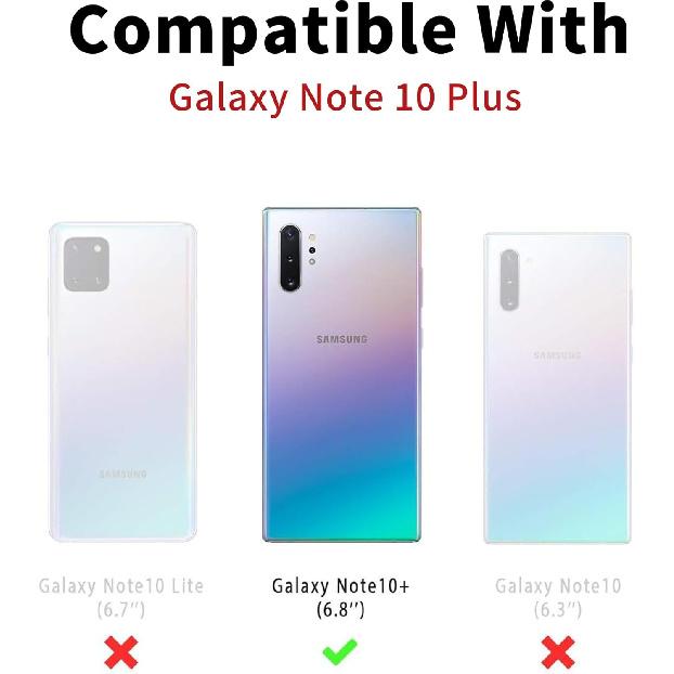 for Samsung Galaxy Note 10 Plus Wallet Case,RFID Blocking Leather Case Credit Card Holder,Flip Folio Magnetic Stand for Samsung Galaxy Note 10 Plus