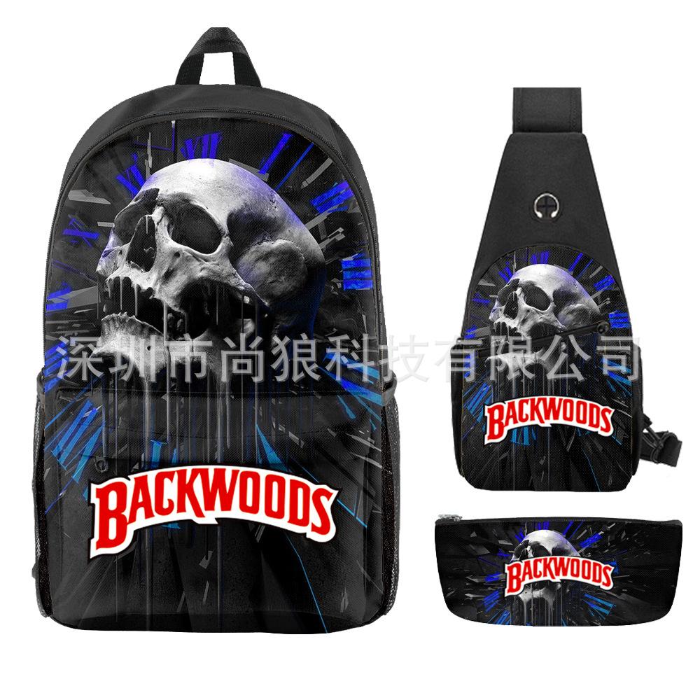 Школьный рюкзак для ученика Backwoods Рюкзак Сумка через плечо Школьная сумка Рюкзак большой емкости Водонепроницаемый рюкзак
