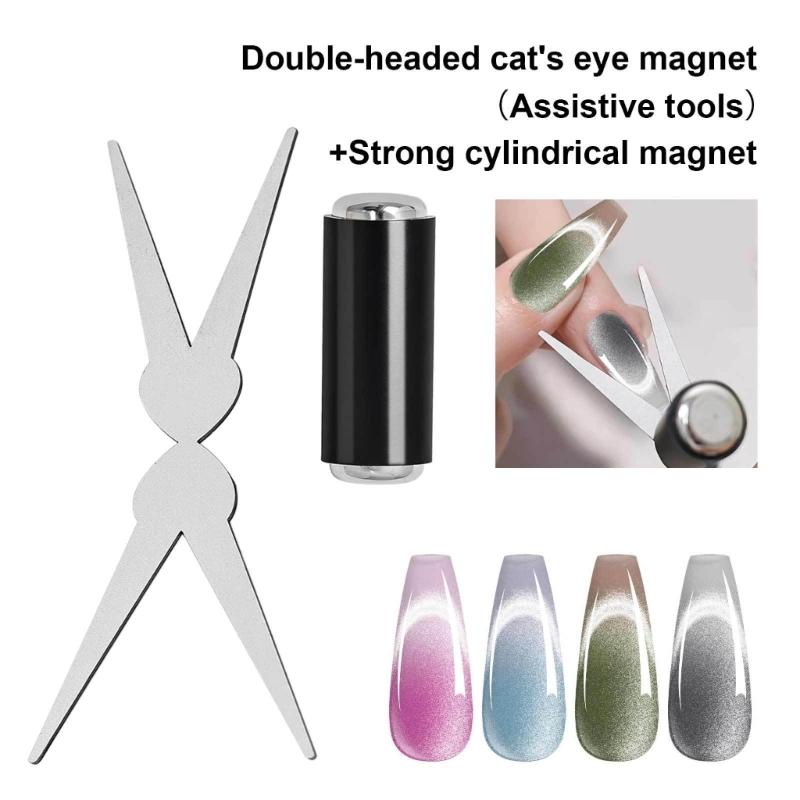Professional French Cats Eye Magnets For Nail Art Strong Magnetic Force Material Portable Design Safe For DIY And Salon Use