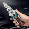 Efficient Wire Stripper Pliers with Folding Capability and Pulley Design Cable Crimping Cutter for Enhances Portability