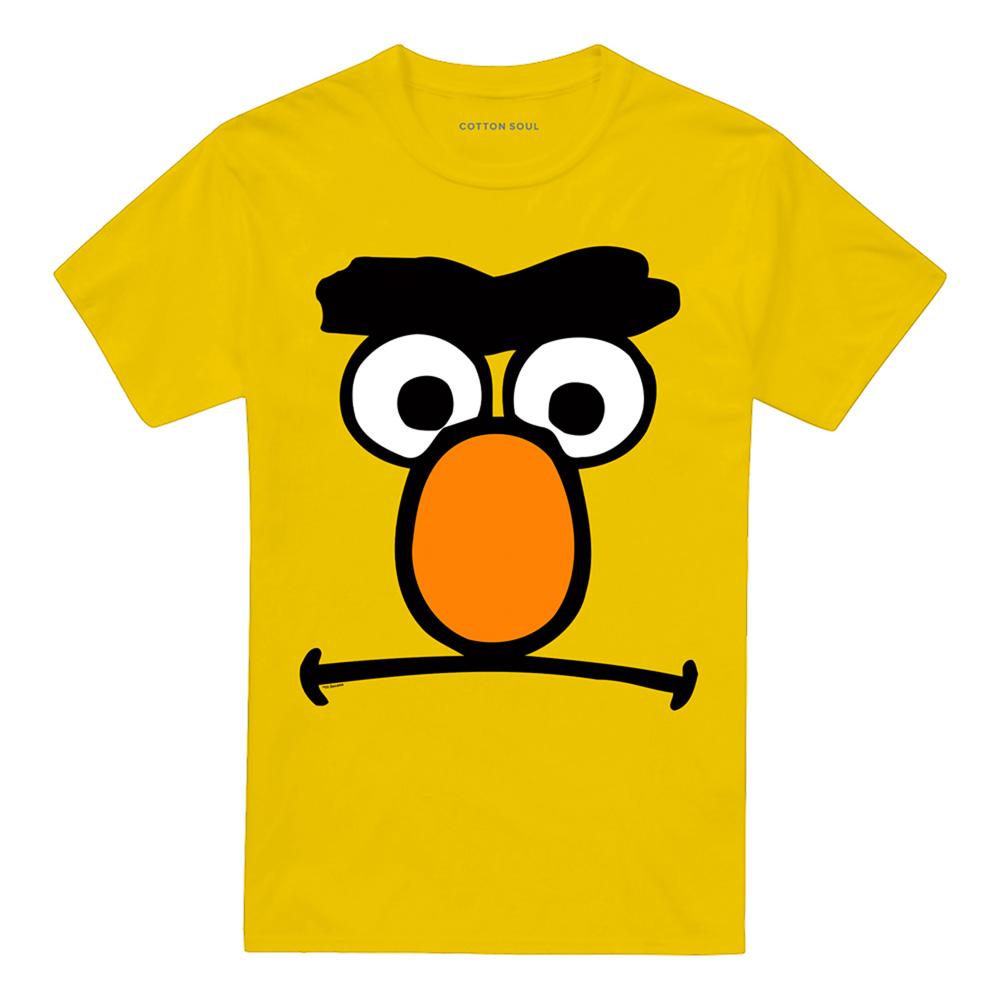 Sesame Street Unisex Adult Bert Frown Face T-Shirt