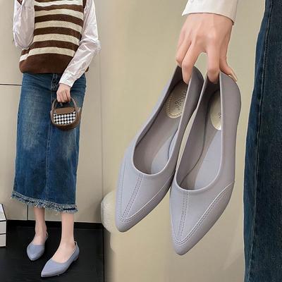 Женские летние уличные сандалии с закрытым носком, модные нескользящие хрустальные туфли-лодочки, обувь на плоской подошве, обувь для мамы с мягкой подошвой и неглубоким вырезом