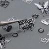 1PCS Dark Butterfly Nail Art Stickers