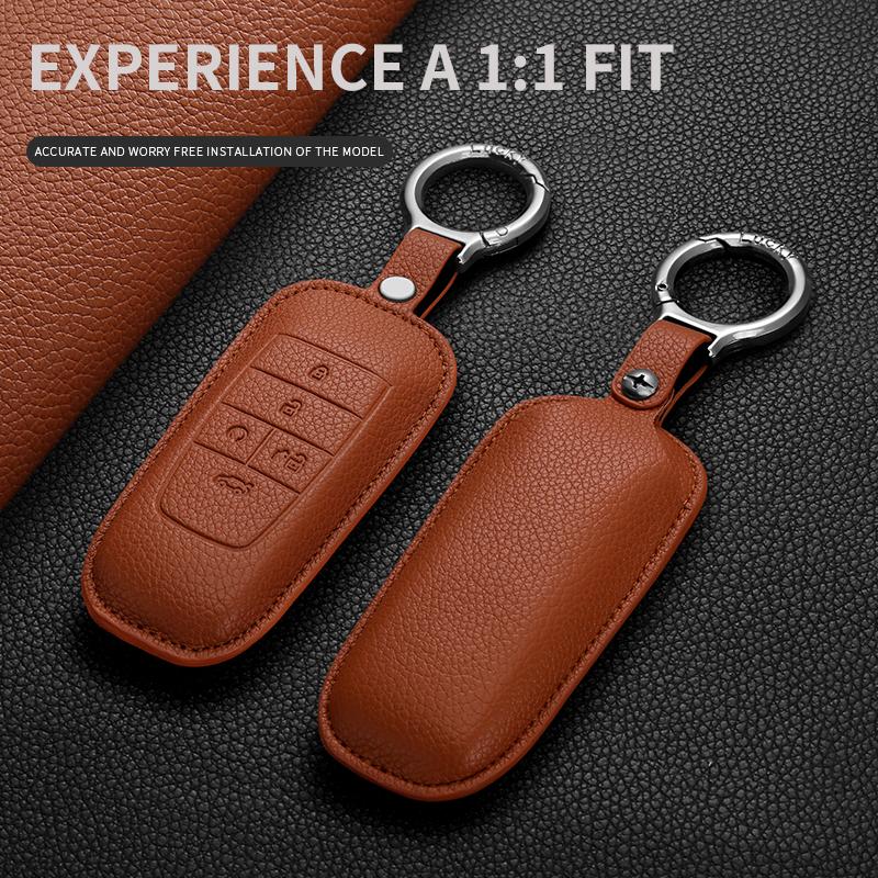 Cross-border Factory Ready Stock PU Leather Key Cover for 2025 GAC AION V Tyrant & AION UT Universal Key case with Car Buckle