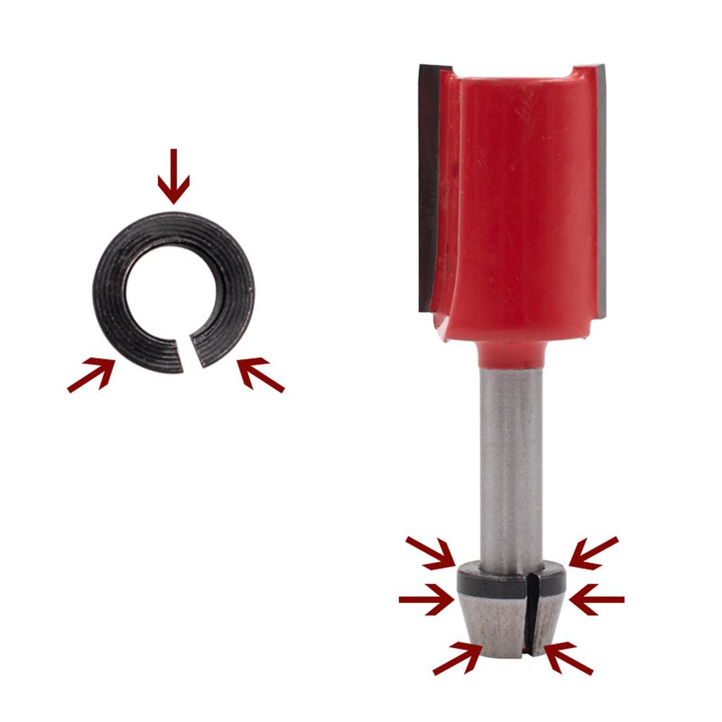 6/6.35/8mm HSS Collect Chuck Adapter Head Converter Router Clamp Holder Tool Accessories for Trimming Machine Electric