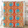 Colorful Bath Curtains Shower Curtain Fabric Polyester Waterproof Bathroom Decor Wall Hanging Blue Orange Red Abstract Print Mod