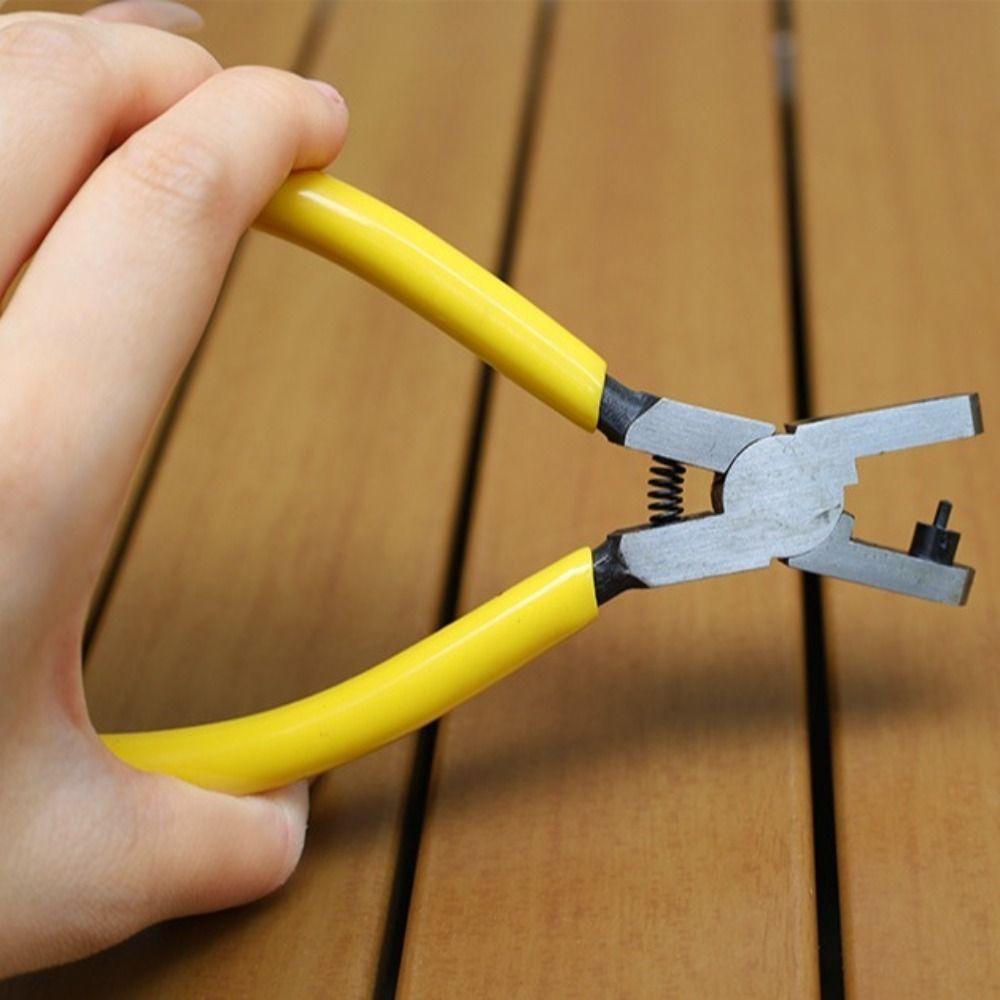 2 PCS Hole Punch Plier Punch Tool Eyelet Puncher Snap Tool Universal Hole Pliers  Belt