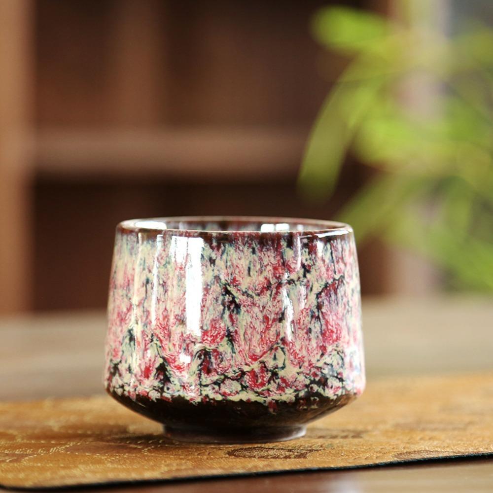 Глазурованные чашки для замены в печи Грубая керамика Чашка для эспрессо Винтажные японские керамические чашки Новая чашка для чая