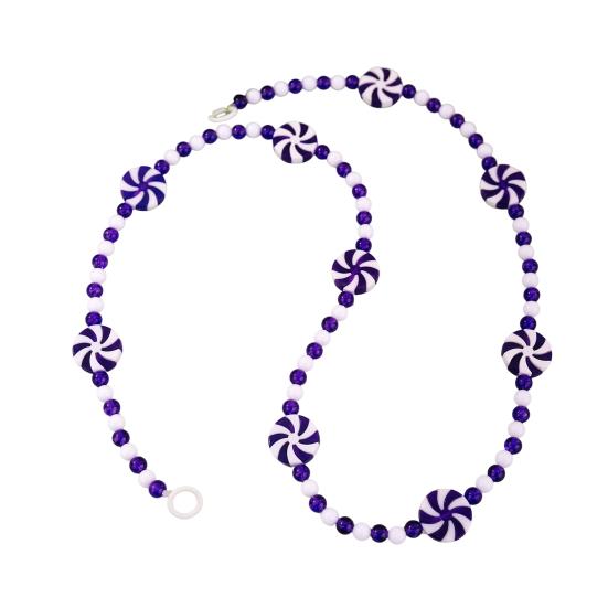 Рождественская конфетная гирлянда Пластиковая гирлянда из мятных конфет-бусин для рождественской елки, венка, камина, праздничные принадлежности для вечеринки