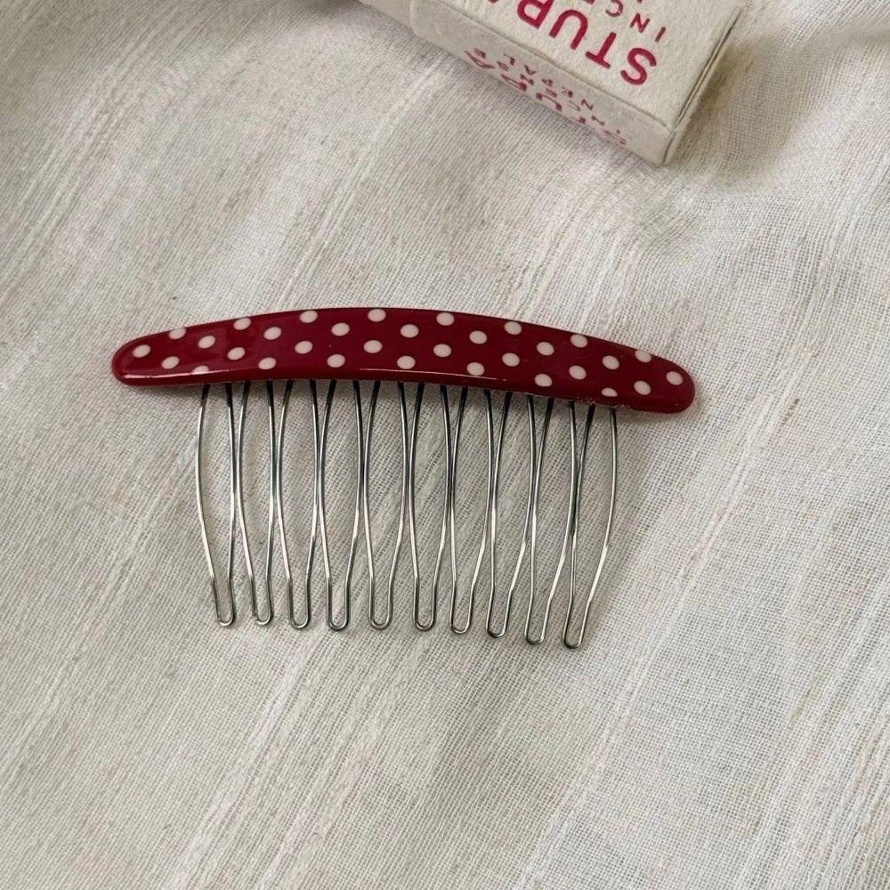 Non-Slip Hair Combs Polka Dot Bangs Hair Clip New Hairpin for Princess Hair Accessories