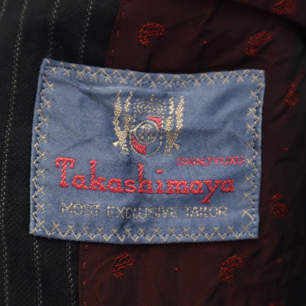 TAKASHIMAYA Полосатый узор Ткань Lanvin Костюм Комплект черный Мужской Б/У