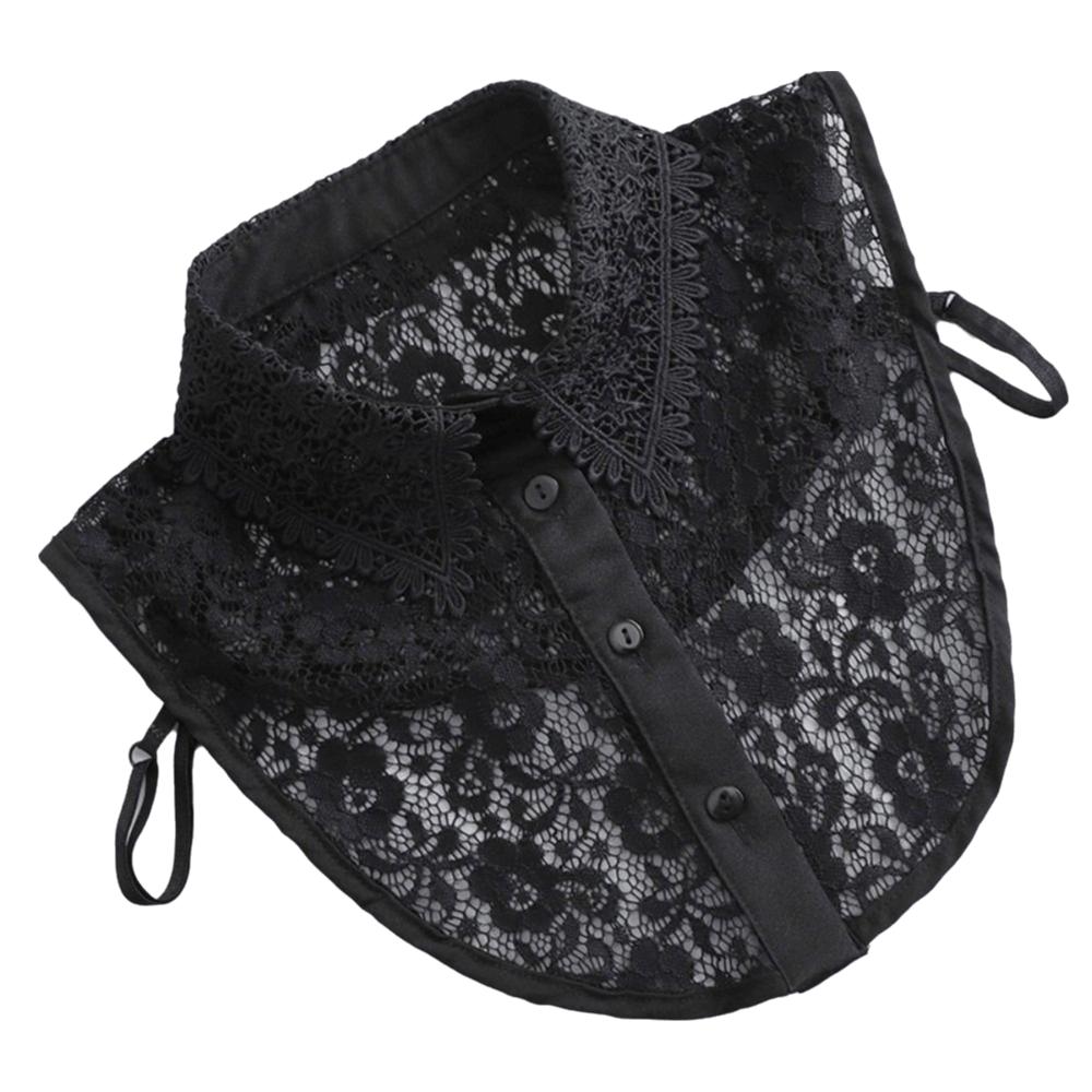 Breathable Fake Collar Pure Color Vintage Lace False Blouse Collar Fashionable Front Tie Detachable Collar Children's Wear