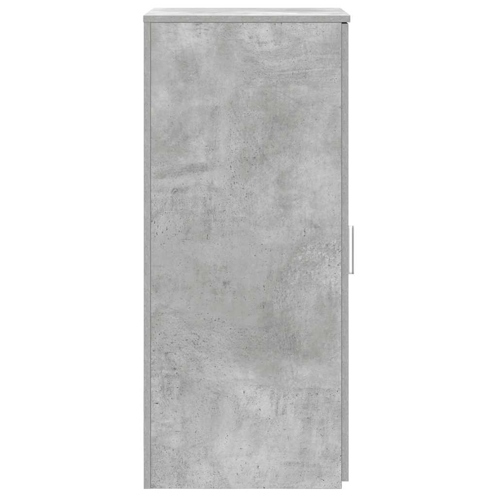 Szafka, Szarość Betonu, 40X45X103,5 Cm, Materiał Drewnopochodny