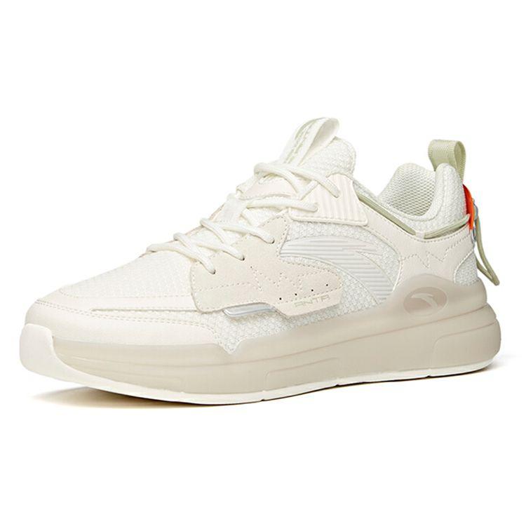 Anta Кроссовки Lifestyle Series с нескользящей подошвой, амортизирующие, прочные, низкие, мужские, белые, оранжевые, зеленые 912118050-1