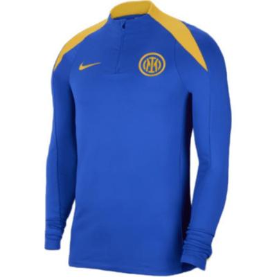 Inter Milan Dri-Fit Slim Fit Half Zip Pullover Универсальная футбольная рубашка унисекс топы Lyon-Blue FQ2622-439