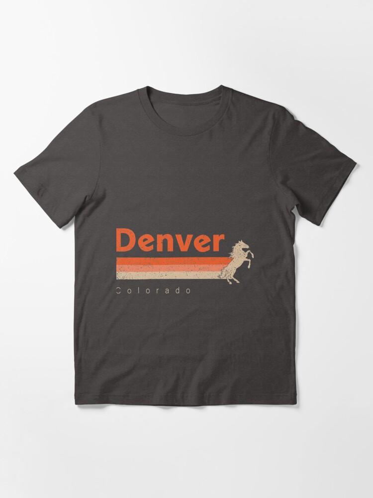 John Denver Vintage Denver Football Retro Colorado Bronco At Gameday Classic Essential T-Shirt