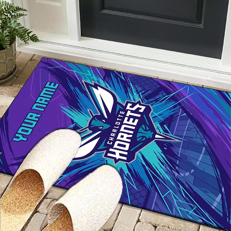 Custom NameCharlotte Logo Art Carpet, Indoor Rug, Chair Rug, Living Rooms, Doormat Made From Polyester Home Decor Birthday Christmas Gifts