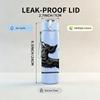 1PC Running Black Wolf Cartoon 750ml Color Plastic Sports Water Bottle Leakproof Flip Straw Lid Suitable for Sports Office Home Use