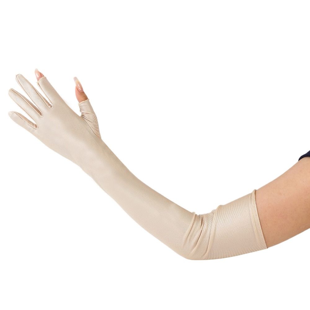 Anti-UV Sunscreen Sleeve Sun Protection Cycling Gloves Cute Ice Silk Sleeves Gloves Outdoor