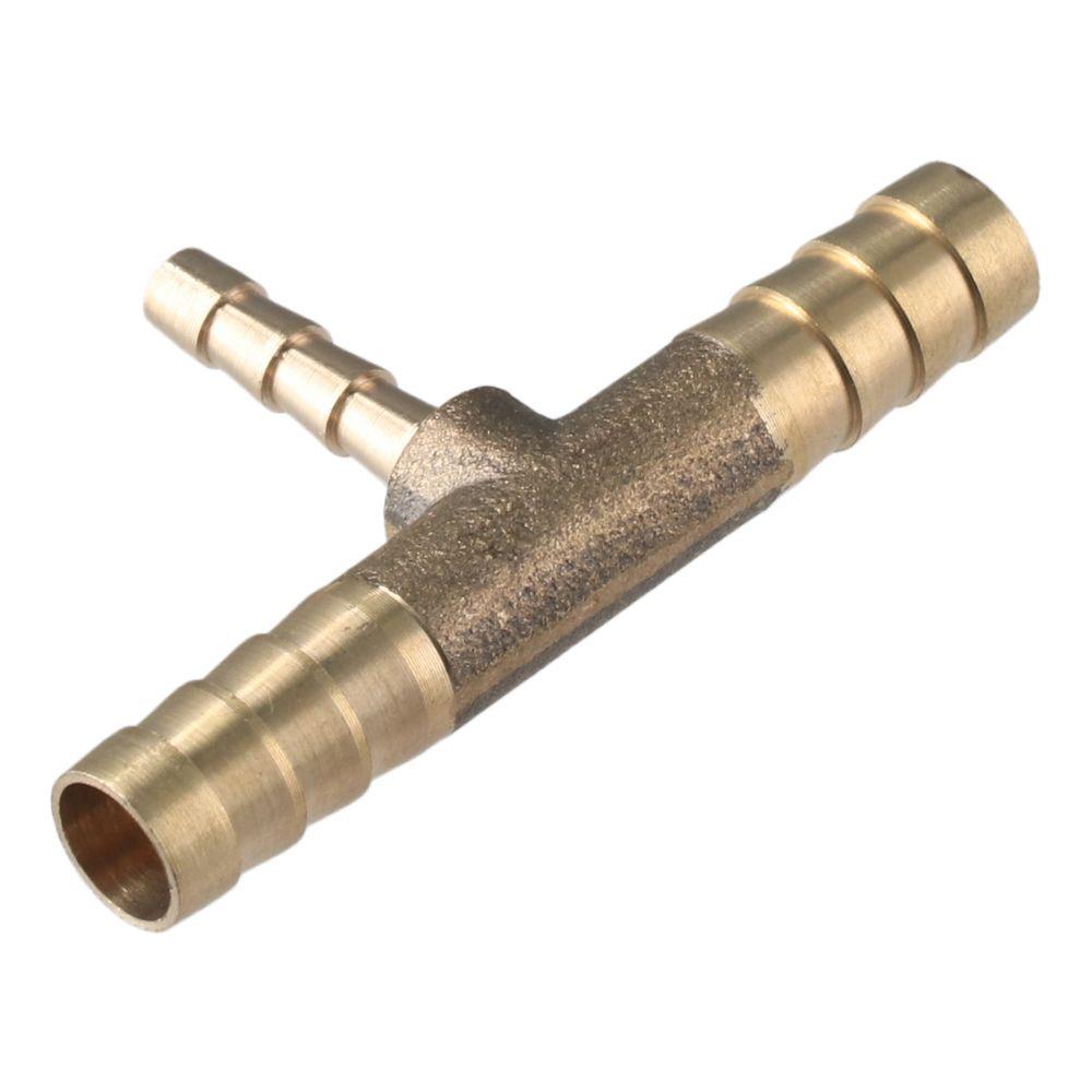 Brass Tee T Shape Barb Fitting Reducer Tee Barb Fitting Pipe Connector Fitting Air Gas Water Fuel