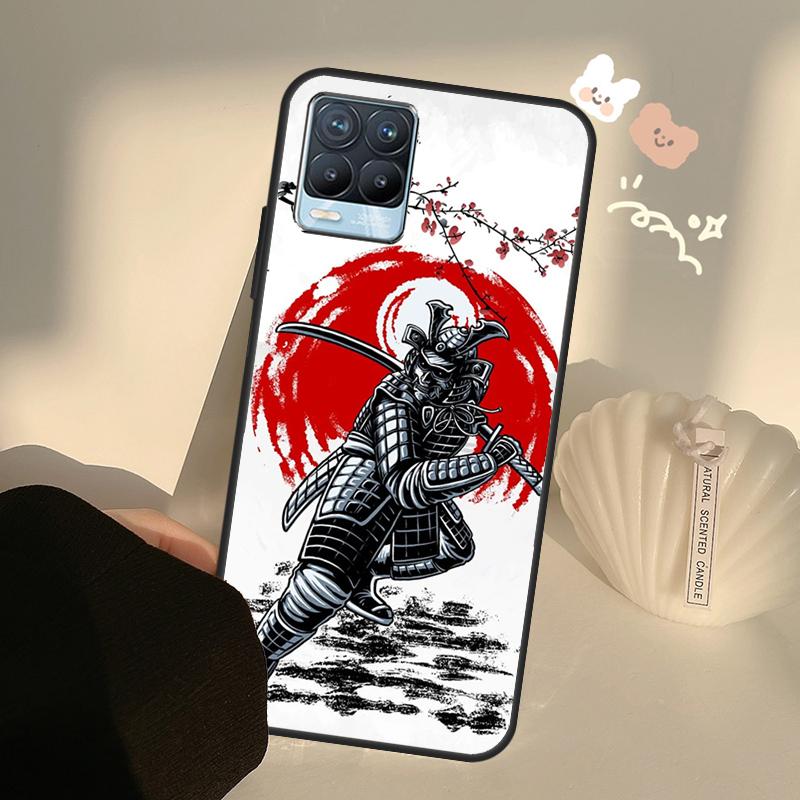 Японский Самурай Чехол Для Realme GT7 Pro GT6 C65 C67 C61 C53 C55 C51 C25 C63 C71 C75 11 12 13 14 15 Pro Plus